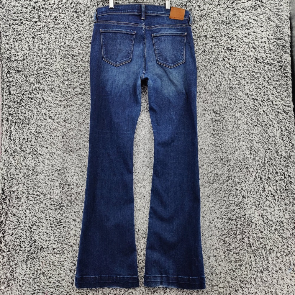 Lucky Brand Womens Boho Retro Brooke Flare Jeans 8/29 Blue Dark Wash Denim - Picture 5 of 16